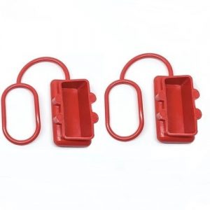Anderson Plug Dust Cover- End Cap for SB350 AMP Connector (Red Rubber) x2no.