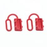 Anderson Plug Dust Cover- End Cap for SB50 AMP Connector (Red Rubber) x2no.