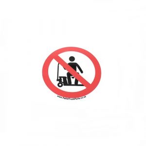 Electric Pallet Truck – Do Not Ride on Pallet Truck Sticker – x1no.
