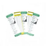 Pallet Truck Safety Checklist Tags x5